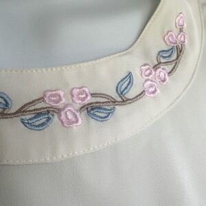 True Vintage 1980s Koret blouse - Floral Collar